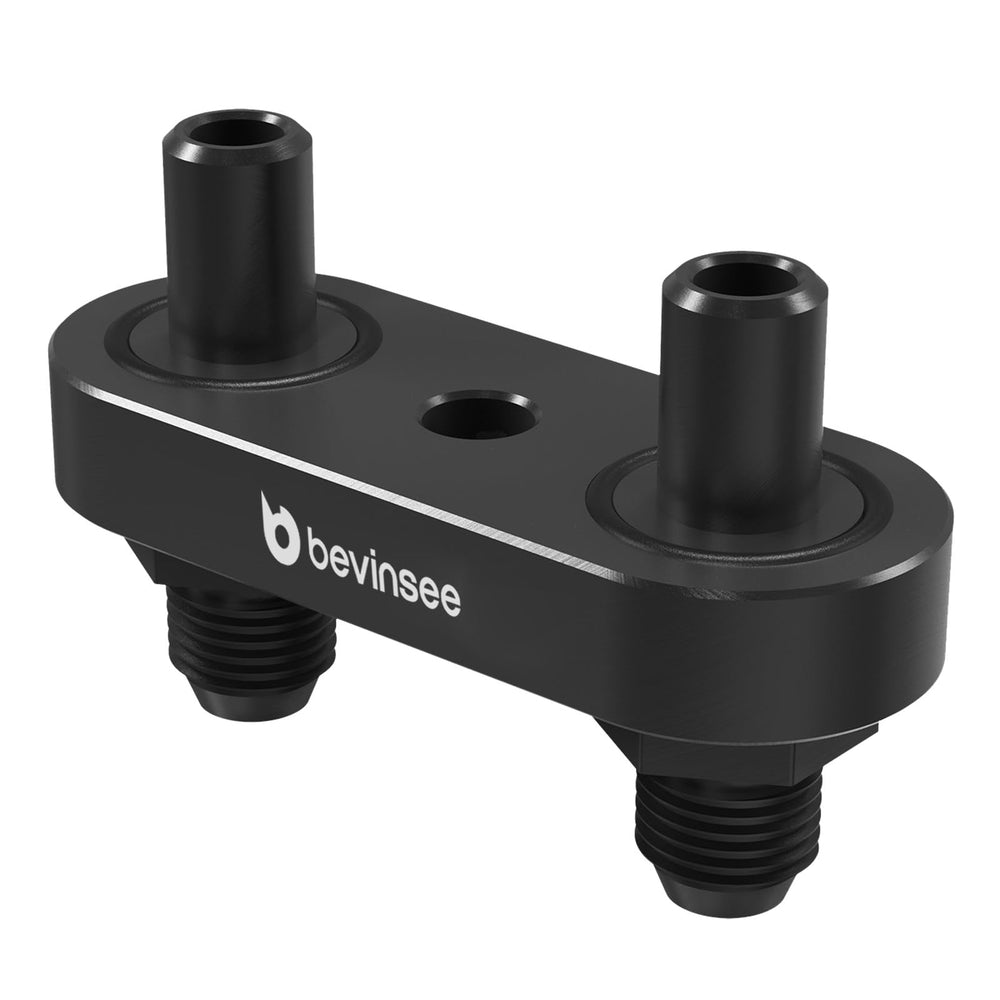 Bevinsee setup for three-eighths braided hose installations.