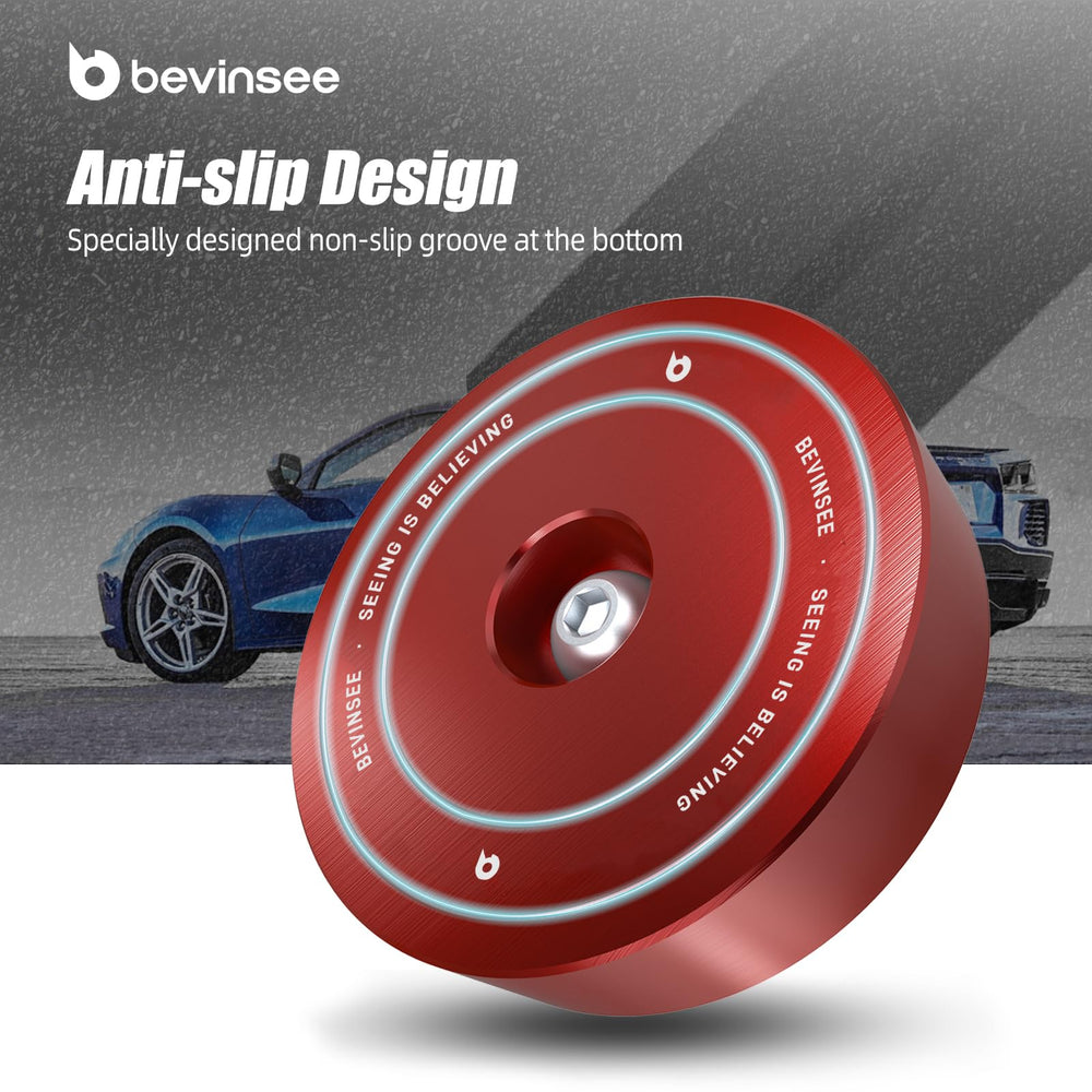 Bevinsee non-slip groove bottom prevents shifting during lifts for safer handling.