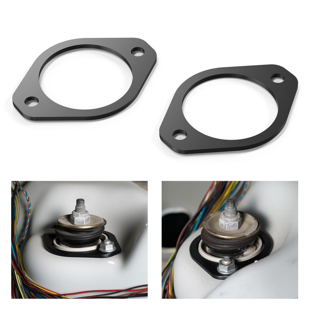 Bevinsee rear strut mount for BMW E46 offers reinforced support for smooth driving.