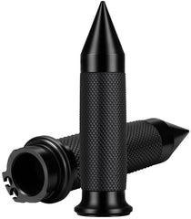 Beyisi hand grips 1inch cable throttle close-up showing anti-slip grooves for secure grip