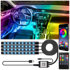 BFXM 48-LED car interior lights provide bright footwell and dash illumination.