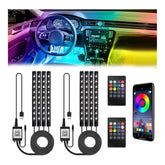 BFXM Car Interior Lights packaging shows easy setup and color options