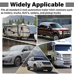 Durable stainless steel finish resists wear and rust on rough roads.