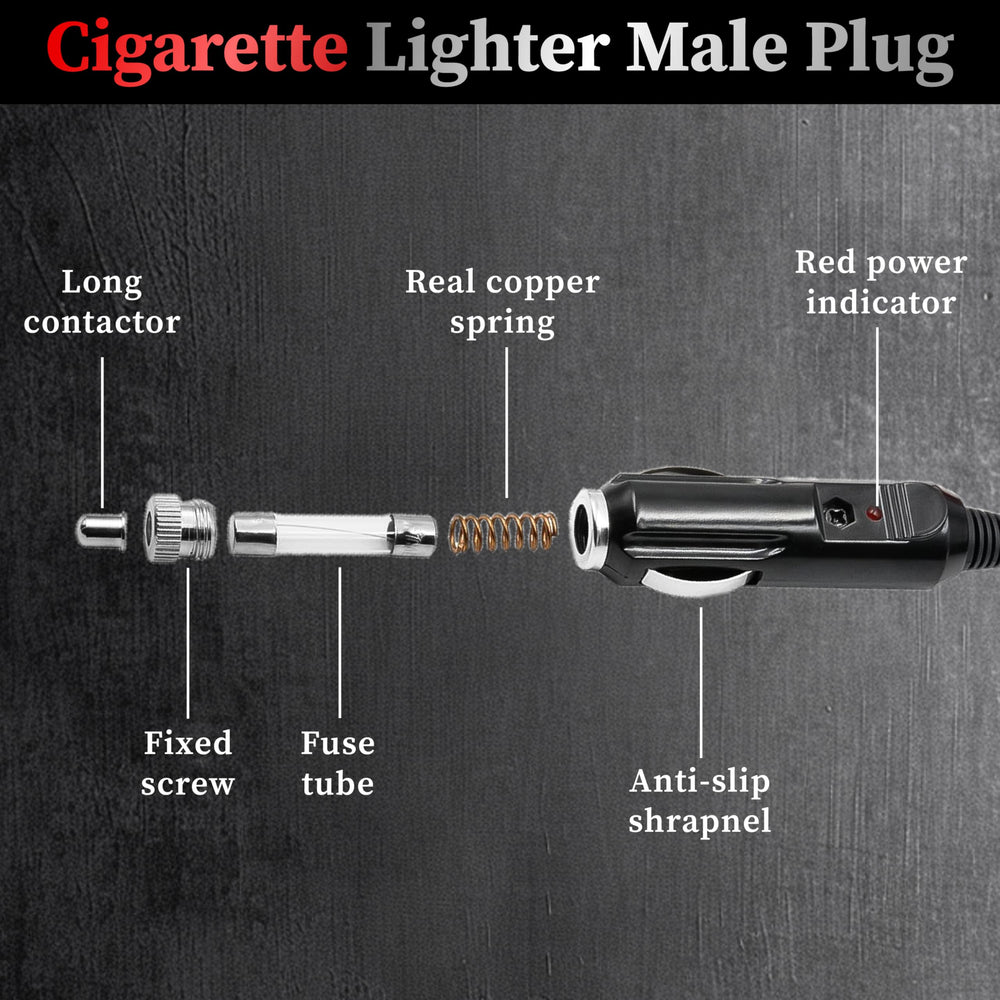 BFXM cigarette plug with LED indicator shows power status