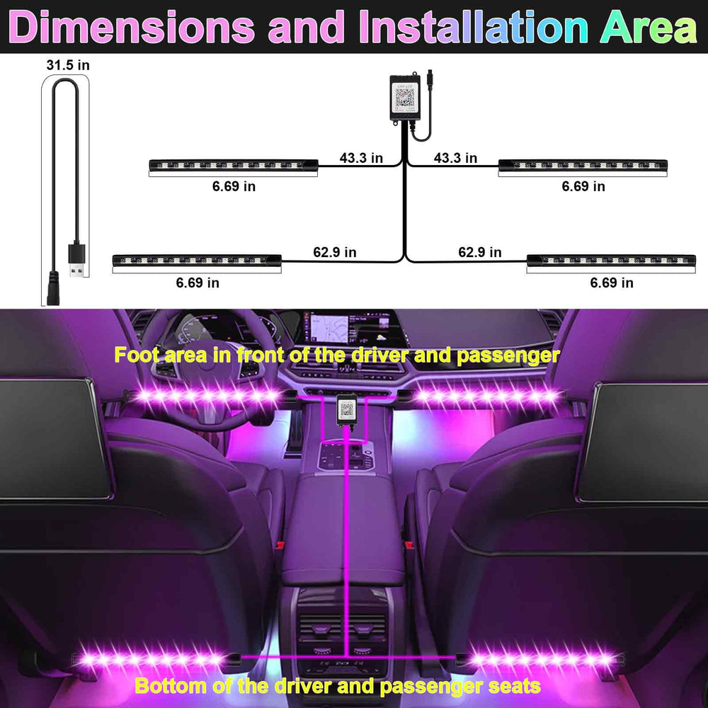 BFXM LED strip close-up reveals 36 beads for vibrant illumination