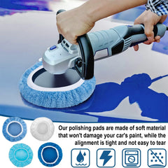 BFXM Blue non-woven pads packing list for fine polishing and buffing.