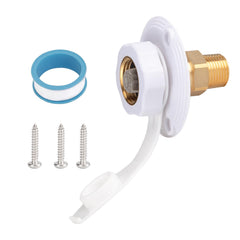 BFXM RV city water inlet with lead-free brass for durable RV connection