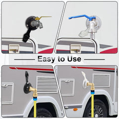 BFXM RV city water inlet white shell to match RV styling