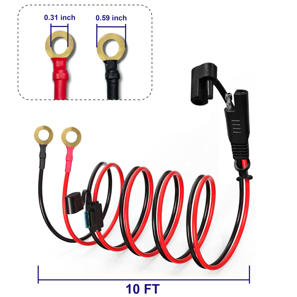 BFXM SAE quick disconnect harness for easy battery maintenance and setup.