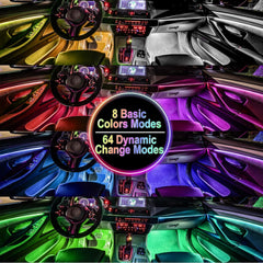 BFXM waterproof car interior lights installed without tools in minutes.