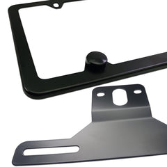 BGGTMO durable license frame with screw caps for weather-ready mounting.