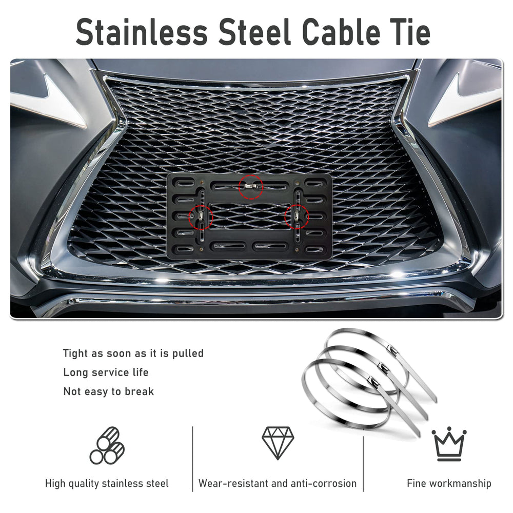 BGGTMO copper nuts ensure secure license plate attachment