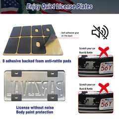 BGGTMO packaging shows gift-ready patriotic license plate frame set.