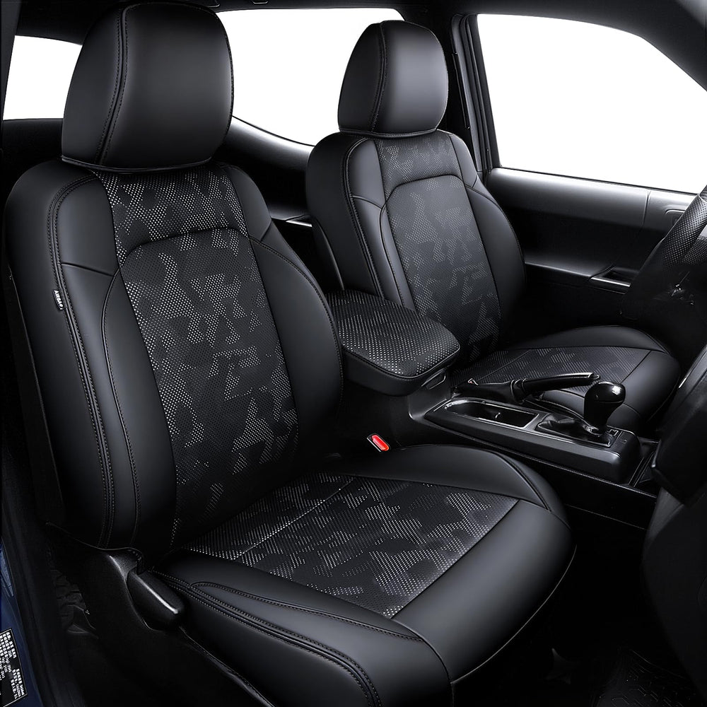 bgucar leather seat covers for Tacoma Gen3 front seats offer glove-like fit and premium texture