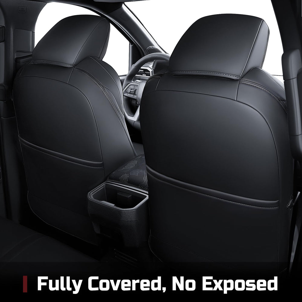 BGUCAR premium eco-friendly synthetic leather with water and stain resistance for easy care.