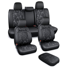 bgucar waterproof and stain-resistant leather helps keep cabin clean