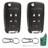 BHUMKEY 5-button remote fob front view showing compact, durable design