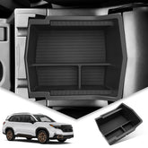 Bibibo Forester center console tray front view shows precise fit and organization