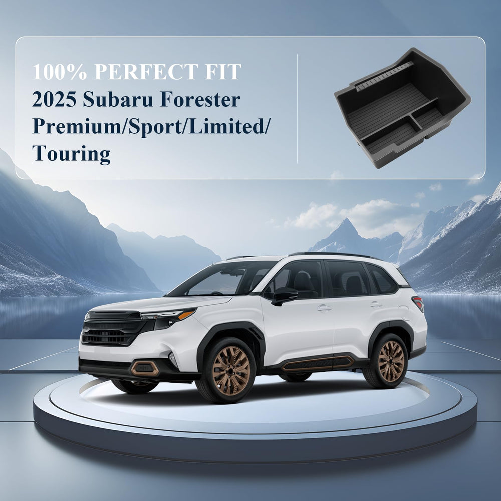Bibibo Forester console tray shows easy installation and quick cleanup