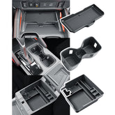 BIBIBO Frontier center console tray keeps the cockpit organized on every drive.