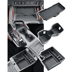 BIBIBO Frontier center console tray keeps the cockpit organized on every drive.