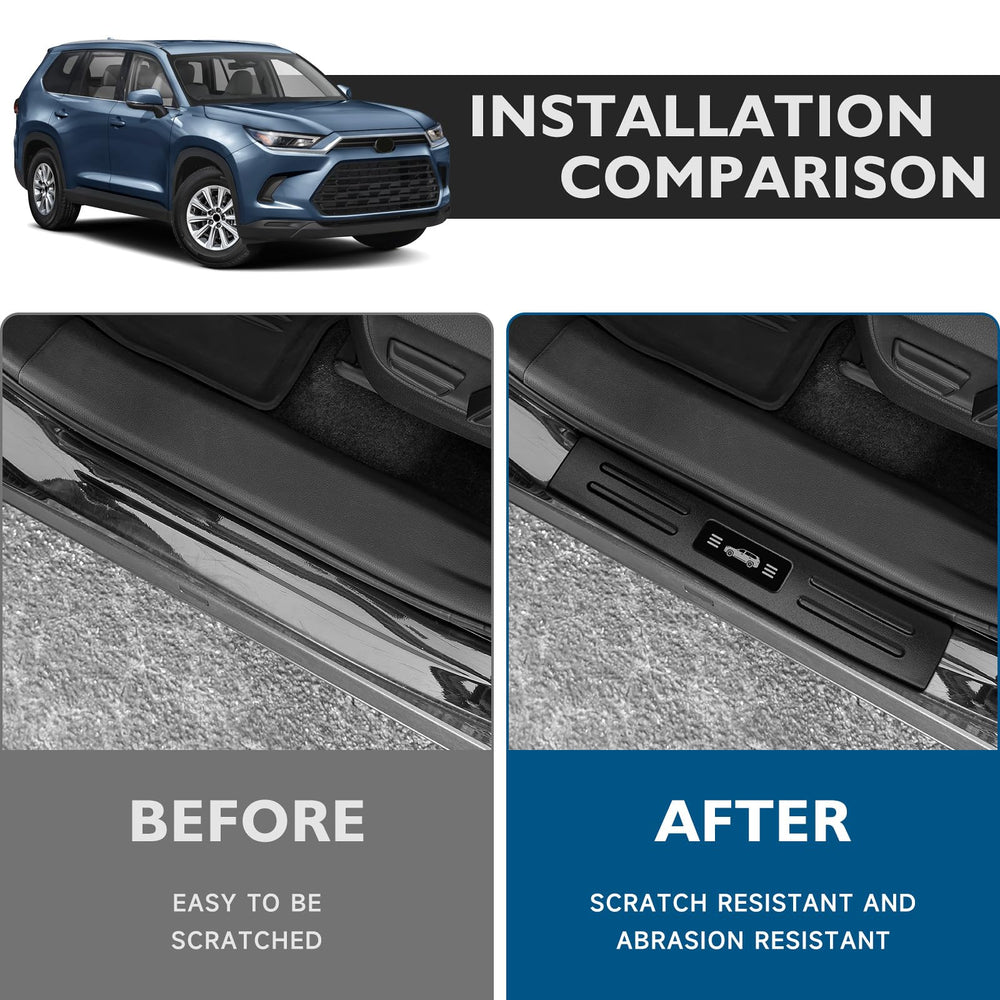BIBLOZ Grand Highlander rear door sill protector for interior protection and style