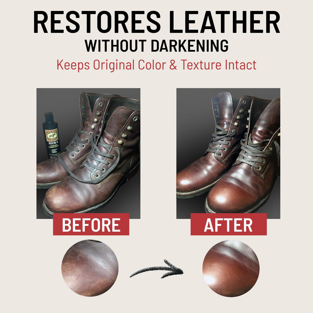 Bickmore Bick 4 Leather Conditioner keeps leather finish breathable and true to color.