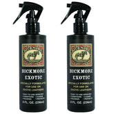 Bickmore Exotic 8oz two-pack bottle ready for full leather care.