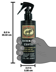 Boots and belts preserved with Bickmore Exotic spray.