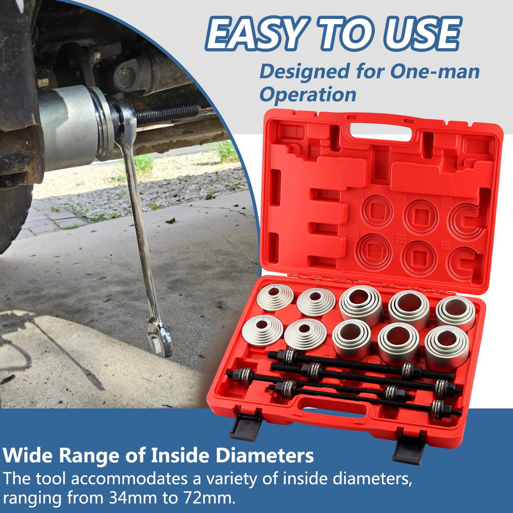 Bicos 28pcs kit shows OD options to match your bushing needs