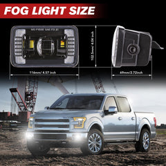 BICYACO fog light with 50,000-hour lifespan for long-term reliability.