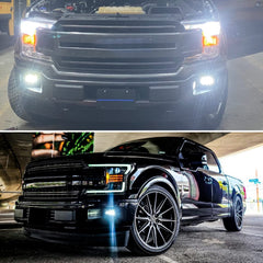 BICYACO DOT-approved fog lights ready for street use on Ford trucks.