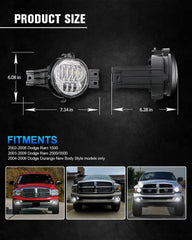 BICYACO LED fog light 6000K pure white beam