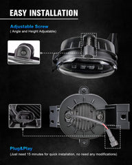 BICYACO LED fog light OEM replacement option for Ram models