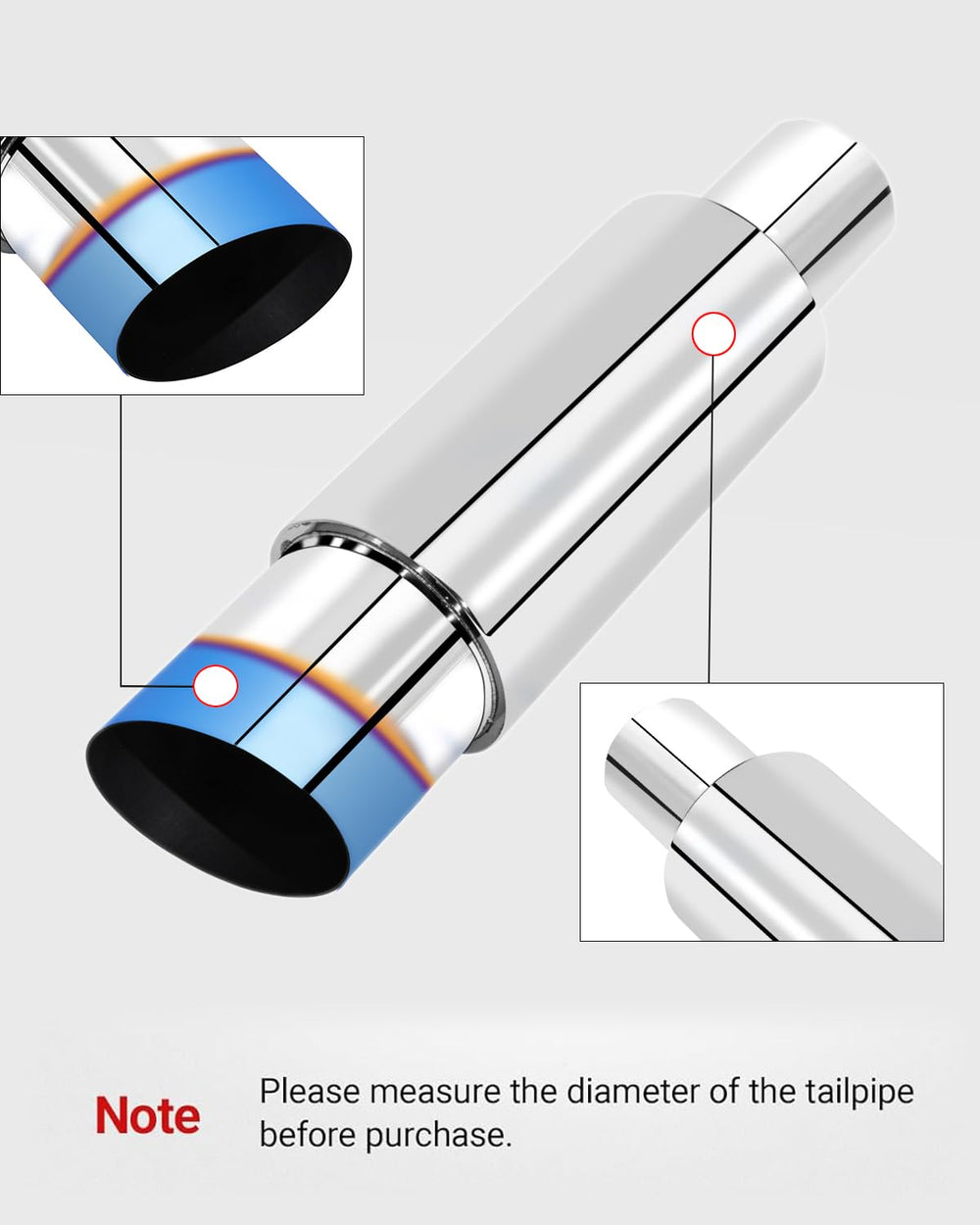 Bielpord muffler interior uses sound-absorbing cotton for lower cabin noise.