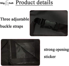 Big Ant backseat organizer showcasing eight large compartments for tools and gear.