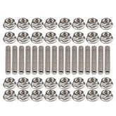 Big-AutoParts 16pc stainless exhaust studs and nuts kit for Ford V8 engines
