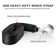 Big-AutoParts 2-inch-wide strap for sturdy trailer tie-downs.