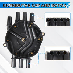 Rotor-cap assembly kit from Big-Autoparts with screws for quick, secure fit.