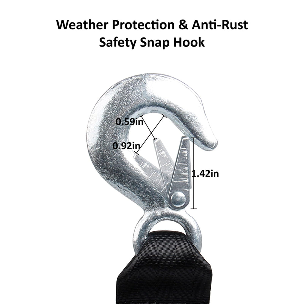 Big-AutoParts weather-resistant trailer straps withstand outdoor conditions.