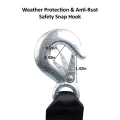Big-AutoParts weather-resistant trailer straps withstand outdoor conditions.
