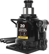 BIG RED 20-ton bottle jack base and saddle provide stable support for heavy lifts.