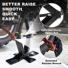 BIG RED AST10202SR 360-top-head fits securely under the car for lifting.