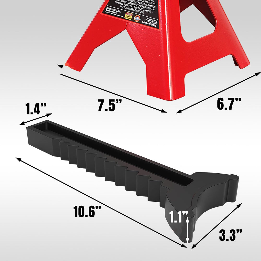 BIG RED saddle surface area for better load contact with vehicle.