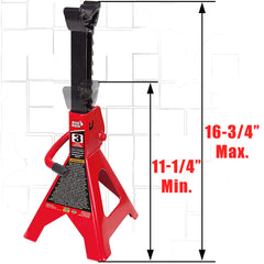 BIG RED T43202 adjustable height demonstrates quick, secure locking for precise lifting