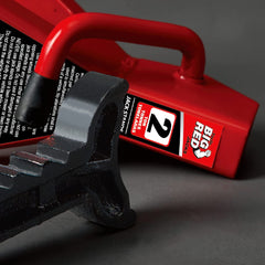 Big RED Torin steel jack stands are lightweight for easy handling