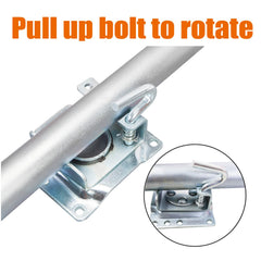 Adjustable height on BIG RED jack from 10.5 to 20.5 inches for versatility.