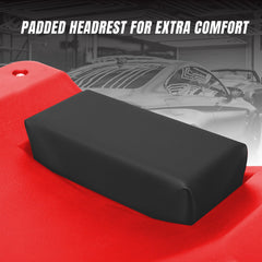 Soft padded headrest on BIG RED TRP6240 for comfort