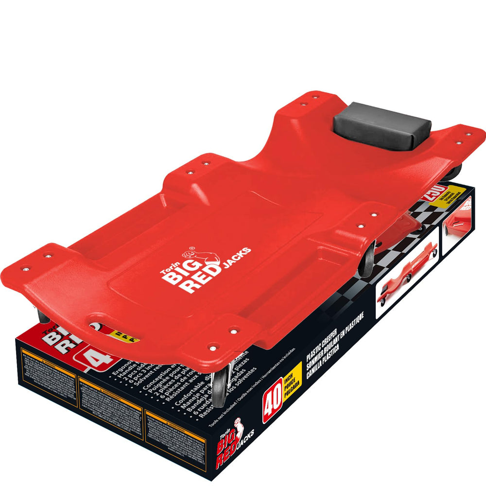 BIG RED TRP6240 rolling creeper for garage use with full-length frame