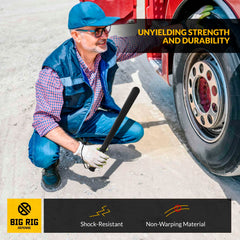 BIG RIG DEFENSE B R on-road tire check tool in action